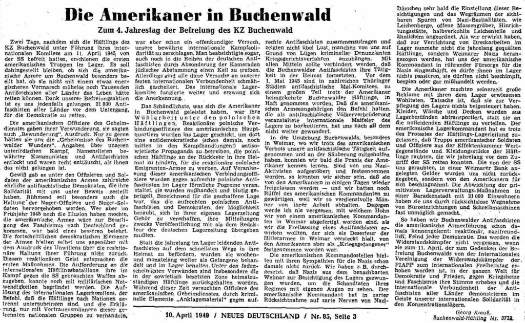 Zeitzeuge Buchenwald